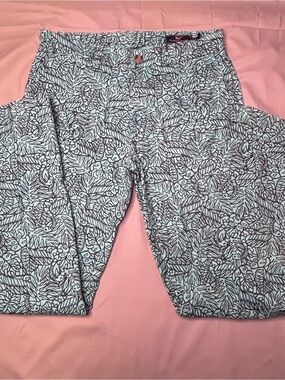Vineyard Vines Men’s Breaker Mint Green Leaf Flamingo Print Pants 32 x 32